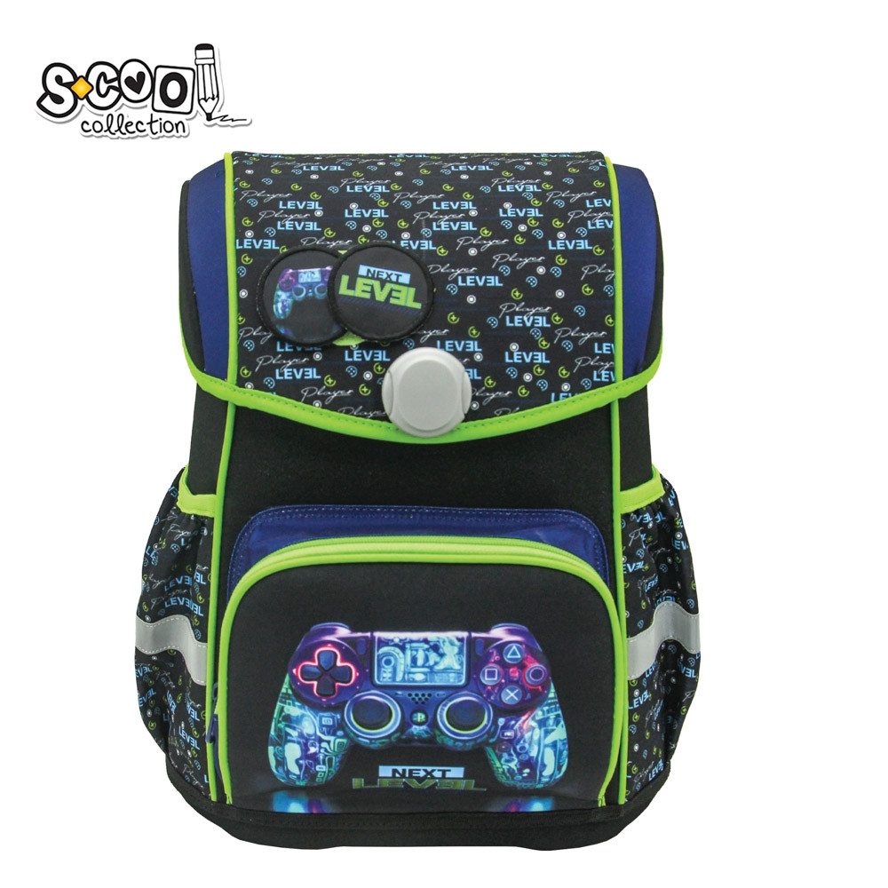 Ghiozdan anatomic Premium, 27 litri, buton magnetic, 42x30x22 cm - imagine 9